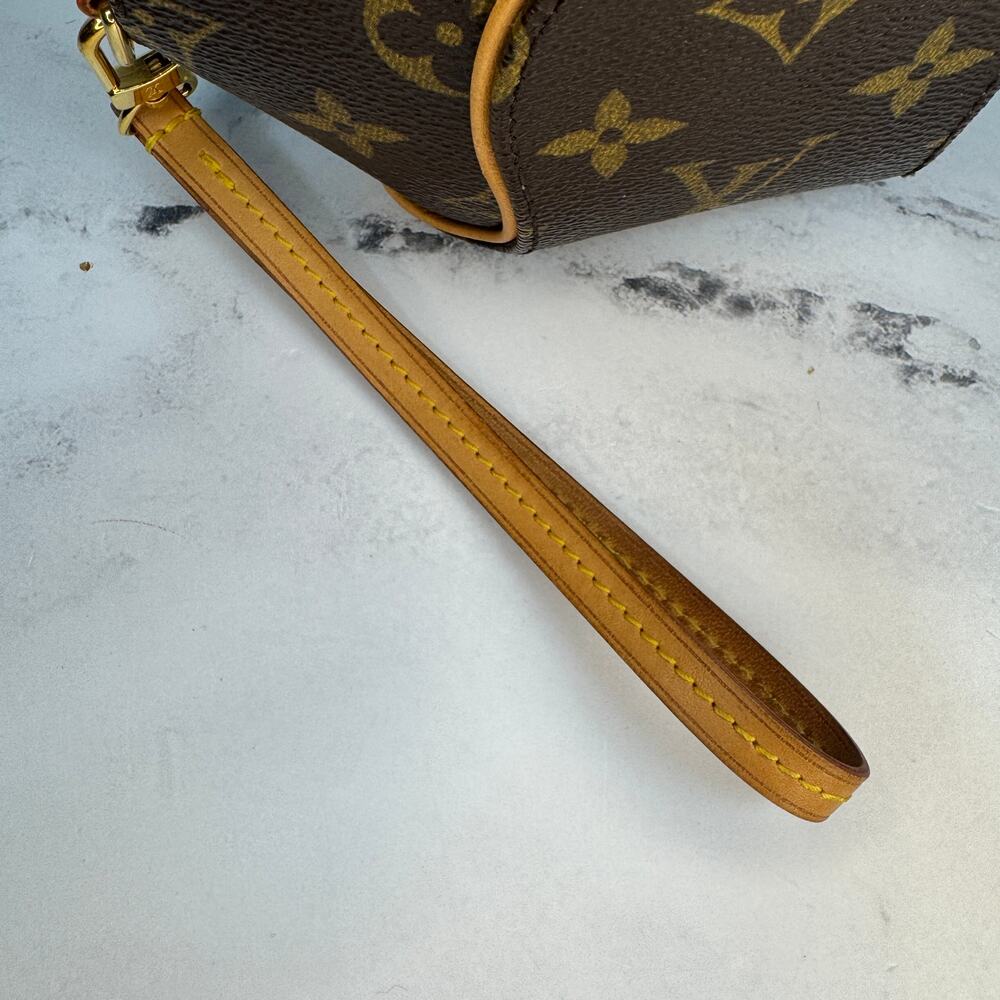 Louis Vuitton Mini Ellipse Vintage Bag Monogram canvas LV Wristlet Clutch Rare - Picture 14 of 16